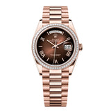 Rolex Day-Date 36 Reference 128395TBR-0024 Brown Ombré Dial Everose Gold President Bracelet