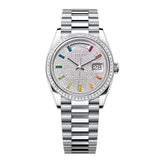 Rolex Day-Date 36 Platinum Diamond-Paved Dial President Bracelet 128396TBR-0006
