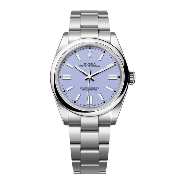 Rolex Oyster Perpetual 41 Reference 134300-0012 Lavender Dial Oystersteel