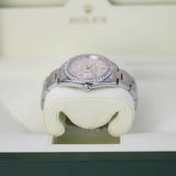 Rolex Datejust 16200 Aftermarket Diamond Floral Dial and Bezel 36mm Stainless Steel