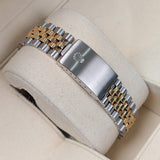 Rolex Datejust 36 Ref. 16233 Steel and 18K Yellow Gold Aftermarket Black Diamond Dial Jubilee Bracelet