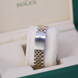 Rolex Datejust 16233 36mm Stainless Steel and 18K Yellow Gold Champagne Diamond Dial Jubilee Bracelet Watch