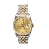 Rolex Datejust 16233 Champagne Diamond Dial Two-Tone 36mm Watch