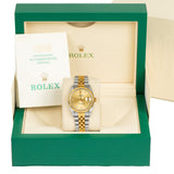 Rolex Datejust 16233 Champagne Diamond Dial Two-Tone 36mm Watch