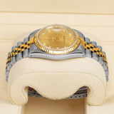 Rolex Datejust 16233 Champagne Diamond Dial Two-Tone 36mm Watch