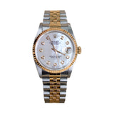 Rolex Datejust 36 Reference 16233 Steel & 18K Yellow Gold Aftermarket MOP Dial Jubilee Bracelet