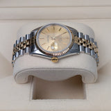 Rolex Datejust 16013 36mm Steel and Yellow Gold Champagne Tapestry Dial