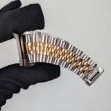 Rolex Datejust 16013 36mm Steel and Yellow Gold Champagne Tapestry Dial