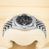 Rolex Datejust 36 Reference 16234 Black Dial Stainless Steel Jubilee Bracelet 36mm