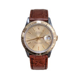 Rolex Datejust 36 Turn-O-Graph Reference 16263 Champagne Tapestry Dial