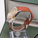 Rolex Datejust 36 Turn-O-Graph Reference 16263 Champagne Tapestry Dial
