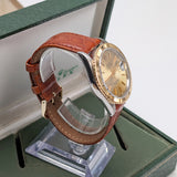 Rolex Datejust 36 Turn-O-Graph Reference 16263 Champagne Tapestry Dial