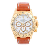Rolex Daytona 16518 40mm 18k Yellow Gold White Dial Zenith Caliber 4030 Chronograph