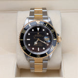 Rolex Submariner Date 16613 Two-Tone Gold and Steel Black Dial Men's Watch