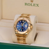 Rolex Yacht-Master 40 Reference 16628 18K Yellow Gold Blue Dial