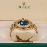 Rolex Yacht-Master 40 Reference 16628 18K Yellow Gold Blue Dial
