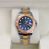 Rolex Yacht-Master 35 Reference 168623 Two-Tone Blue Dial