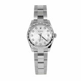 Rolex Datejust 178344 31mm Silver Diamond-Set Dial Diamond Bezel