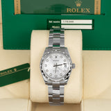 Rolex Datejust 178344 31mm Silver Diamond-Set Dial Diamond Bezel