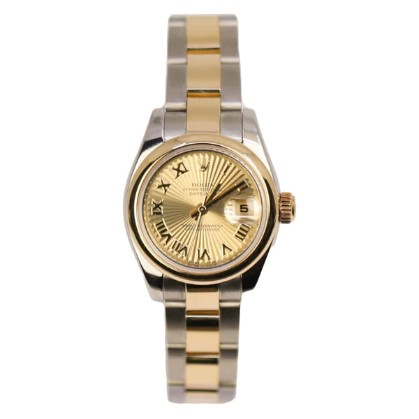 Rolex Datejust 179163 Champagne Dial Two-Tone 26mm Oyster Watch