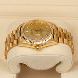 Rolex Day-Date 18038 36mm 18K Yellow Gold Champagne Diamond Dial