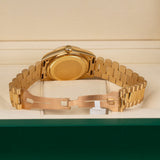 Rolex Day-Date 18038 36mm 18K Yellow Gold Champagne Diamond Dial