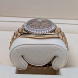 Rolex Day-Date 18038 36mm 18kt Yellow Gold with Aftermarket Diamond Dial and Bezel