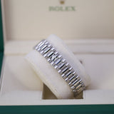 Rolex Day-Date 36 Ref. 18049 18K White Gold with Aftermarket Diamond Dial, Lugs, and Bezel