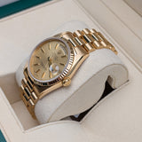 Rolex Day-Date 36 Reference 18238 Champagne Dial 18k Yellow Gold President Bracelet