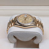 Rolex Day-Date 36 Reference 18238 Champagne Dial 18k Yellow Gold President Bracelet