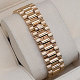Rolex Day-Date 36 ref. 18238 Champagne Diamond Dial Fluted Bezel 18k Yellow Gold President Bracelet