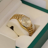 Rolex Day-Date 36 Reference 18238 Champagne Diamond Dial 18K Yellow Gold President Bracelet