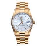 Rolex Day-Date 36 Reference 18238 in 18k Yellow Gold with Silver Stick Dial