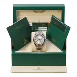 Rolex Day-Date II 218239 41mm 18k White Gold Silver Diamond-Set Dial Fluted Bezel