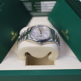 Rolex Day-Date II 218239 41mm 18k White Gold Silver Diamond-Set Dial Fluted Bezel