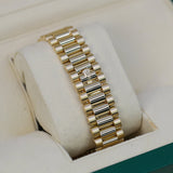 Rolex Day-Date 218348 Champagne Diamond Dial and Diamond Bezel 18k Yellow Gold 41mm