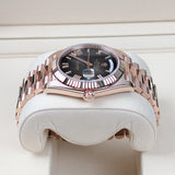 Rolex Day-Date 40 228235-0055 Slate Ombré Roman Dial Everose Gold