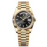 Rolex Day-Date 40 Reference 228238-0067 Yellow Gold Bright Black Dial President Watch