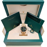 Rolex Day-Date 40 228238-0069 Green Ombré Dial 18kt Yellow Gold President 40mm