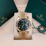 Rolex Day-Date 40 228238-0069 Green Ombré Dial 18kt Yellow Gold President 40mm