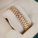 Rolex Day-Date 40 228238-0042 White Roman Dial Yellow Gold President Bracelet