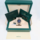 Rolex Day-Date 40 228239-0076 Blue Ombré Dial 18kt White Gold President Bracelet