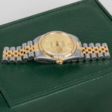 Rolex Datejust 16013 Two-Tone 18K Yellow Gold and Stainless Steel Champagne Dial Jubilee 36mm