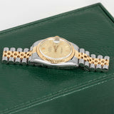 Rolex Datejust 16013 Two-Tone 18K Yellow Gold and Stainless Steel Champagne Dial Jubilee 36mm