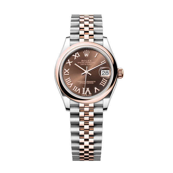 Rolex Datejust 31 278241-0004 Chocolate Diamond Dial Jubilee Bracelet Two-Tone Everose Gold Watch