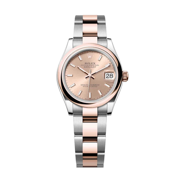 Rolex Datejust 31 Reference 278241-0009 Rosé Dial Everose Rolesor Oyster Bracelet Watch