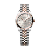 Rolex Datejust 31 Ref. 278241-0016 Silver Diamond-Set Dial Everose Rolesor Jubilee Bracelet