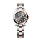 Rolex Datejust 31 278241-0017 Slate Dial Domed Bezel Oyster Bracelet Everose Rolesor Watch