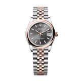 Rolex Datejust 31 278241-0018 Slate Dial Domed Bezel Jubilee Bracelet Everose Rolesor Watch
