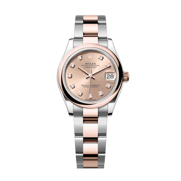 Rolex Datejust 31 278241-0023 Rosé Diamond Dial Everose Rolesor Oyster Bracelet Watch